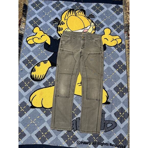 Vintage Y2K Prefectly Faded Carhartt Double Knee Pants - Picture 1 of 7